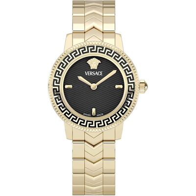 Versace, Montre, VEUCA0824, Or, Noir, (Horloge analogique, Swiss Made, 30 mm) Versace, Montre, VEUCA0824, Or, Noir, (Horloge analogique, Swiss Made, 30 mm)