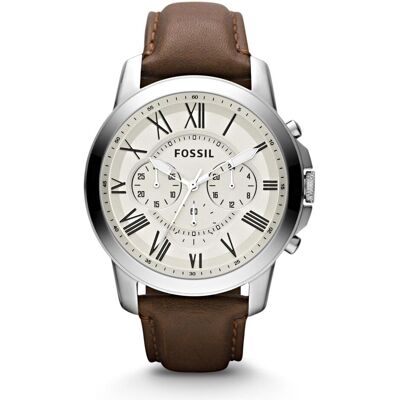 Fossil, Montre, Grant, Multicolore, (Chronographe, Horloge analogique, 44 mm) Fossil, Montre, Grant, Multicolore, (Chronographe, Horloge analogique, 44 mm)