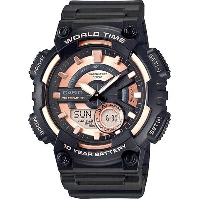 Casio Montre, AEQ-110W-1A3VDF, Pink, Noir, (Montre de sport, 47 mm) Casio Montre, AEQ-110W-1A3VDF, Pink, Noir, (Montre de sport, 47 mm)