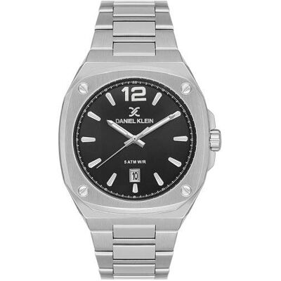 Daniel Klein, Montre, DK.1.14147-1, Argent, (Horloge analogique, 42 mm) Daniel Klein, Montre, DK.1.14147-1, Argent, (Horloge analogique, 42 mm)