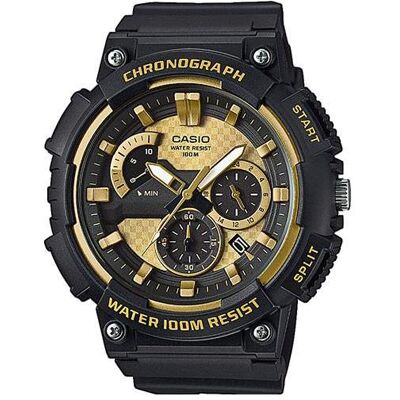 Casio Montre, Mcw-200h-9avef, Noir, Or, (Chronographe, Horloge analogique, 54 mm) Casio Montre, Mcw-200h-9avef, Noir, Or, (Chronographe, Horloge analogique, 54 mm)