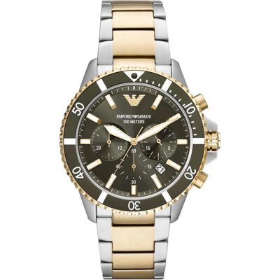 Giorgio Armani Emporio Armani, Montre, Diver, Multicolore, (Chronographe, 43 mm) Giorgio Armani Emporio Armani, Montre, Diver, Multicolore, (Chronographe, 43 mm)