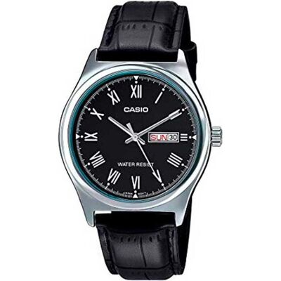 Casio Montre, Enticer Gent, Noir, Argent, (Horloge analogique, 38 mm) Casio Montre, Enticer Gent, Noir, Argent, (Horloge analogique, 38 mm)