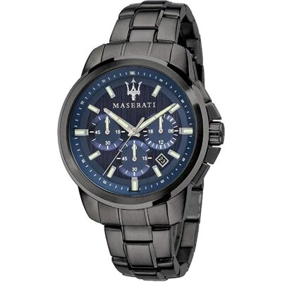 Maserati, Montre, Successo, Gris, (Horloge analogique, 44 mm) Maserati, Montre, Successo, Gris, (Horloge analogique, 44 mm)