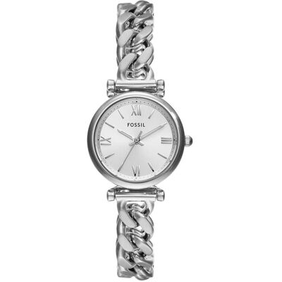 Fossil, Montre, Carlie, Argent, (Horloge analogique, 28 mm) Fossil, Montre, Carlie, Argent, (Horloge analogique, 28 mm)
