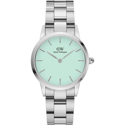 Daniel Wellington, Montre, Lien Iconic Mint Silver (28 mm), Argent, (Horloge analogique, 28 mm) Daniel Wellington, Montre, Lien Iconic Mint Silver (28 mm), Argent, (Horloge analogique, 28 mm)