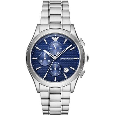 Giorgio Armani Emporio Armani, Montre, Paolo AR11528 Herrenuhr + Box, Bleu, Argent, (Chronographe, Horloge analogique, 46 mm) Giorgio Armani Emporio Armani, Montre, Paolo AR11528 Herrenuhr + Box, Bleu, Argent, (Chronographe, Horloge analogique, 46 mm)