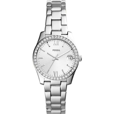 Fossil, Montre, Scarlette, Argent, (Horloge analogique, 32 mm) Fossil, Montre, Scarlette, Argent, (Horloge analogique, 32 mm)