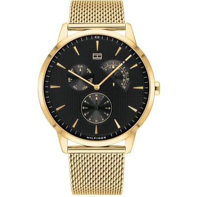 Tommy Hilfiger, Montre, Brad, Or, (Horloge analogique, 44 mm) Tommy Hilfiger, Montre, Brad, Or, (Horloge analogique, 44 mm)