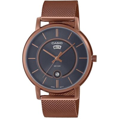 Casio Montre, Timeless MTP-B120MR-8AVDF, Or, (Horloge analogique, 43 mm) Casio Montre, Timeless MTP-B120MR-8AVDF, Or, (Horloge analogique, 43 mm)