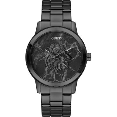 Guess, Montre, Herrenuhr MONARCH, Noir, (Horloge analogique, 44 mm) Guess, Montre, Herrenuhr MONARCH, Noir, (Horloge analogique, 44 mm)