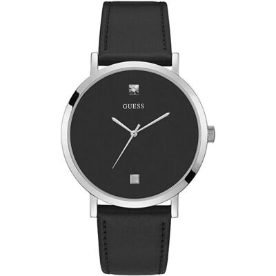 Guess, Montre, Supernova GW0009G1 Montre homme, Argent, Noir, (Horloge analogique, 44 mm) Guess, Montre, Supernova GW0009G1 Montre homme, Argent, Noir, (Horloge analogique, 44 mm)