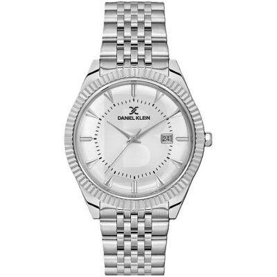 Daniel Klein, Montre, DK.1.14139-1, Argent, (Horloge analogique, 42 mm) Daniel Klein, Montre, DK.1.14139-1, Argent, (Horloge analogique, 42 mm)