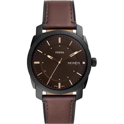Fossil, Montre, Machine, Marron, Noir, (Horloge analogique, 42 mm) Fossil, Montre, Machine, Marron, Noir, (Horloge analogique, 42 mm)