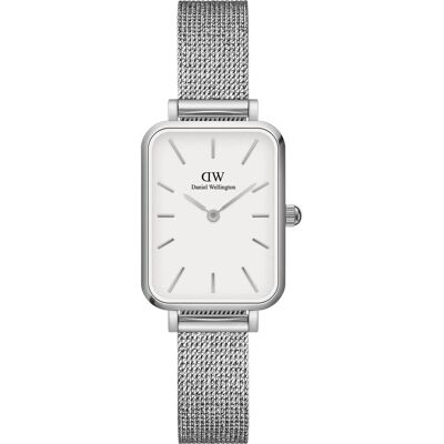 Daniel Wellington, Montre, Quadro Sterling Blanc, Argent, (Horloge analogique) Daniel Wellington, Montre, Quadro Sterling Blanc, Argent, (Horloge analogique)