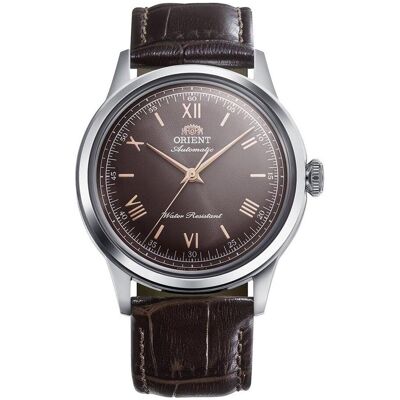 Orient, Montre, Bambino RA-BB0004Y30B, Marron, Argent, (Horloge analogique, 38 mm) Orient, Montre, Bambino RA-BB0004Y30B, Marron, Argent, (Horloge analogique, 38 mm)