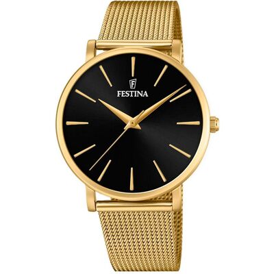Festina, Montre, Boyfriend, Or, (Horloge analogique, 38 mm) Festina, Montre, Boyfriend, Or, (Horloge analogique, 38 mm)
