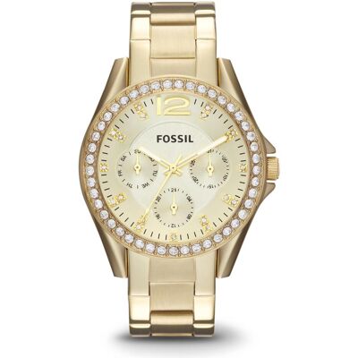 Fossil, Montre, Riley, Or, (Horloge analogique, 38 mm) Fossil, Montre, Riley, Or, (Horloge analogique, 38 mm)