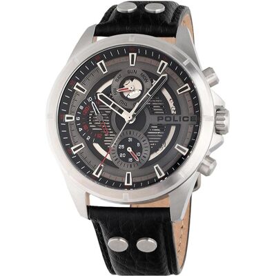 Police, Montre, Malawi, Noir, (Horloge analogique, 45 mm) Police, Montre, Malawi, Noir, (Horloge analogique, 45 mm)