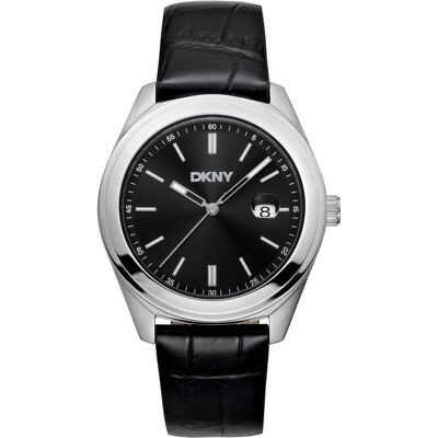 DKNY, Montre, Orologio Modernista, Noir, Argent, (Horloge analogique) DKNY, Montre, Orologio Modernista, Noir, Argent, (Horloge analogique)