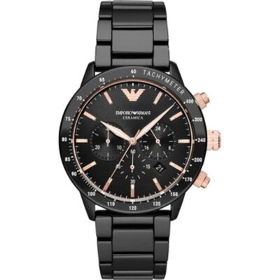 Giorgio Armani Emporio Armani, Montre, Montre homme AR70002, Noir, (Horloge analogique, 42 mm) Giorgio Armani Emporio Armani, Montre, Montre homme AR70002, Noir, (Horloge analogique, 42 mm)