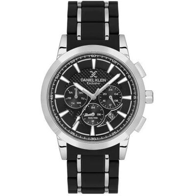 Daniel Klein, Montre, DK.1.14235-1, Argent, (Horloge analogique, 42 mm) Daniel Klein, Montre, DK.1.14235-1, Argent, (Horloge analogique, 42 mm)