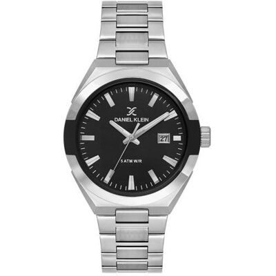 Daniel Klein, Montre, DK.1.14145-1, Argent, (Horloge analogique, 42 mm) Daniel Klein, Montre, DK.1.14145-1, Argent, (Horloge analogique, 42 mm)
