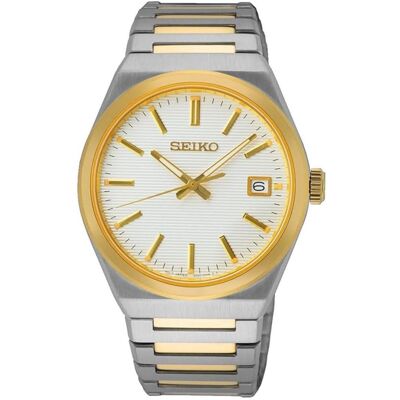 Seiko Montre, Quartz SUR558P1, Argent, Or, (38.50 mm) Seiko Montre, Quartz SUR558P1, Argent, Or, (38.50 mm)