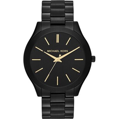 Michael Kors, Montre, Piste étroite, Noir, (Horloge analogique, 42 mm) Michael Kors, Montre, Piste étroite, Noir, (Horloge analogique, 42 mm)