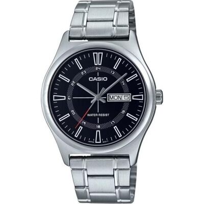 Casio Montre, MTP-V006D-1C, Argent, (Horloge analogique, 43 mm) Casio Montre, MTP-V006D-1C, Argent, (Horloge analogique, 43 mm)