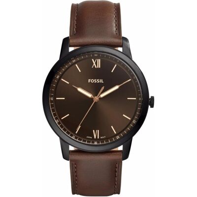 Fossil, Montre, The Minimalist 3H, Noir, (Horloge analogique, 44 mm) Fossil, Montre, The Minimalist 3H, Noir, (Horloge analogique, 44 mm)