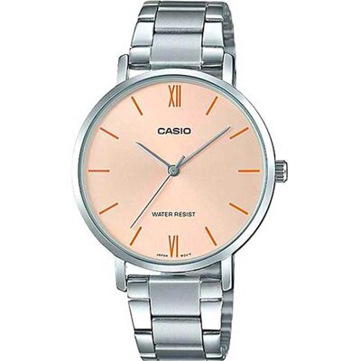 Casio Montre, Enticer Lady, Pink, Argent, (Horloge analogique, 34 mm) Casio Montre, Enticer Lady, Pink, Argent, (Horloge analogique, 34 mm)