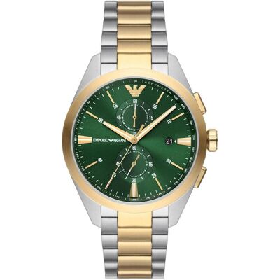 Giorgio Armani Emporio Armani, Montre, Claudio, Argent, (Chronographe, 43 mm) Giorgio Armani Emporio Armani, Montre, Claudio, Argent, (Chronographe, 43 mm)