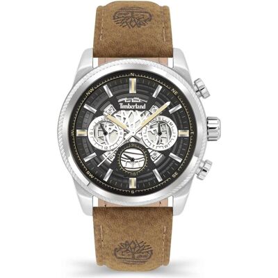 Timberland, Montre, Hadlock, Marron, Noir, Argent, (Horloge analogique, 46 mm) Timberland, Montre, Hadlock, Marron, Noir, Argent, (Horloge analogique, 46 mm)