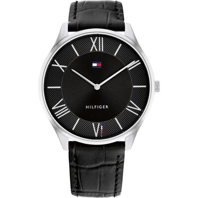 Tommy Hilfiger, Montre, Becker 1710516, Argent, Noir, (Horloge analogique, 43 mm) Tommy Hilfiger, Montre, Becker 1710516, Argent, Noir, (Horloge analogique, 43 mm)