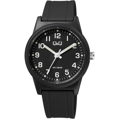 Q&Q, Montre, Unisex-Uhr VR35J027Y Schwarz (Ø 40 mm) (Ø 35 mm), Noir, (40 mm) Q&Q, Montre, Unisex-Uhr VR35J027Y Schwarz (Ø 40 mm) (Ø 35 mm), Noir, (40 mm)