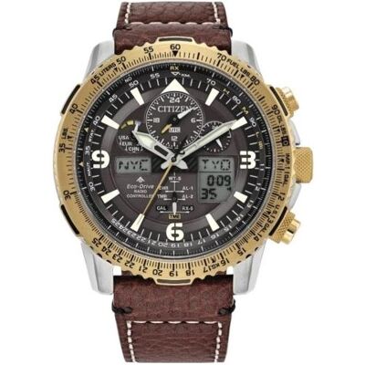 Citizen Montre, Promaster JY8084-09H, Argent, (Chronographe, Horloge analogique, 44 mm) Citizen Montre, Promaster JY8084-09H, Argent, (Chronographe, Horloge analogique, 44 mm)