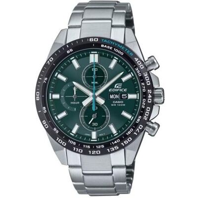 Casio Montre, Edifice EFR-574DB-3AVUDF, Vert, Argent, (Chronographe, Horloge analogique, 46.30 mm) Casio Montre, Edifice EFR-574DB-3AVUDF, Vert, Argent, (Chronographe, Horloge analogique, 46.30 mm)