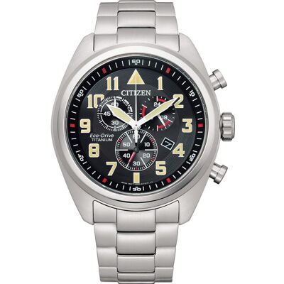 Citizen Montre, AT2480-81E Eco-Drive Super-Titanium Chronographe 43mm, Argent, (Chronographe, 42 mm) Citizen Montre, AT2480-81E Eco-Drive Super-Titanium Chronographe 43mm, Argent, (Chronographe, 42 mm)