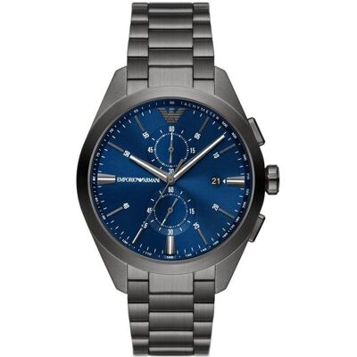Giorgio Armani Emporio Armani, Montre, Claudio AR11481 Herrenuhr + Box, Bleu, Gris, Argent, Blanc, (Chronographe, Horloge analogique, 42 mm) Giorgio Armani Emporio Armani, Montre, Claudio AR11481 Herrenuhr + Box, Bleu, Gris, Argent, Blanc, (Chronographe, Horloge analogique, 42 mm)