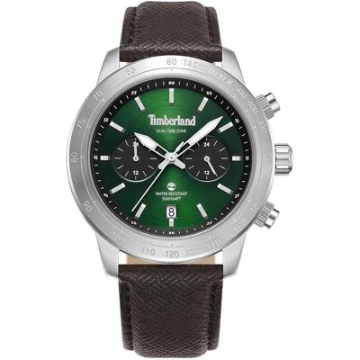 Timberland, Montre, Rayhnam, Argent, Vert, Marron, (Horloge analogique, 44 mm) Timberland, Montre, Rayhnam, Argent, Vert, Marron, (Horloge analogique, 44 mm)