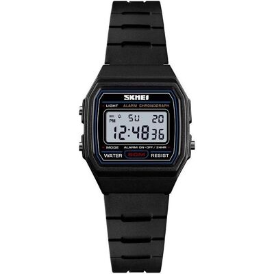 Skmei, Montre, 1460BK Damenuhr + BOX, Noir, Argent Skmei, Montre, 1460BK Damenuhr + BOX, Noir, Argent