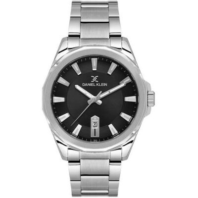 Daniel Klein, Montre, DK.1.14199-2, Argent, (Horloge analogique, 42 mm) Daniel Klein, Montre, DK.1.14199-2, Argent, (Horloge analogique, 42 mm)