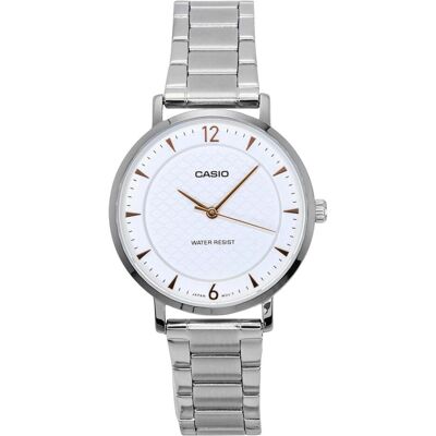 Casio Montre, Timeless LTP-VT04D-7A, Argent, (Horloge analogique, 38 mm) Casio Montre, Timeless LTP-VT04D-7A, Argent, (Horloge analogique, 38 mm)