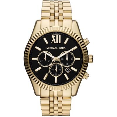Michael Kors, Montre, Lexington, Or, (Chronographe, Horloge analogique, 45 mm) Michael Kors, Montre, Lexington, Or, (Chronographe, Horloge analogique, 45 mm)