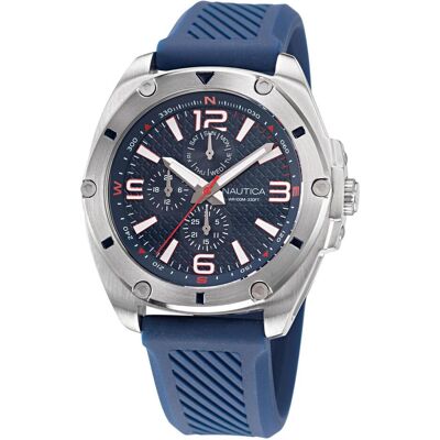 Nautica, Montre, NAPTCS224, Bleu, Argent, (42 mm) Nautica, Montre, NAPTCS224, Bleu, Argent, (42 mm)