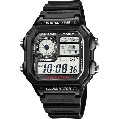 Casio Montre, Ae-1200wh-1avef, Noir, (Horloge numérique, 43 mm) Casio Montre, Ae-1200wh-1avef, Noir, (Horloge numérique, 43 mm)
