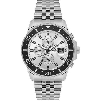 Daniel Klein, Montre, DK.1.14243-1, Argent, (Horloge analogique, 42 mm) Daniel Klein, Montre, DK.1.14243-1, Argent, (Horloge analogique, 42 mm)