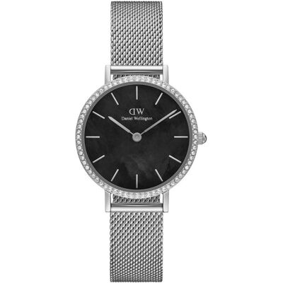 Daniel Wellington, Montre, - Petite Lumine DW00100661, Argent, Noir, (Horloge analogique, 28 mm) Daniel Wellington, Montre, - Petite Lumine DW00100661, Argent, Noir, (Horloge analogique, 28 mm)