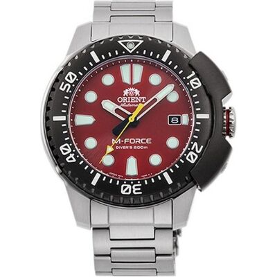 Orient, Montre, Sport M-Force - RA-AC0L02R00B, Argent, (Horloge analogique, 47 mm) Orient, Montre, Sport M-Force - RA-AC0L02R00B, Argent, (Horloge analogique, 47 mm)